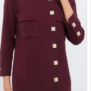 Tuckernuck Burgundy Long Sleeve Dress